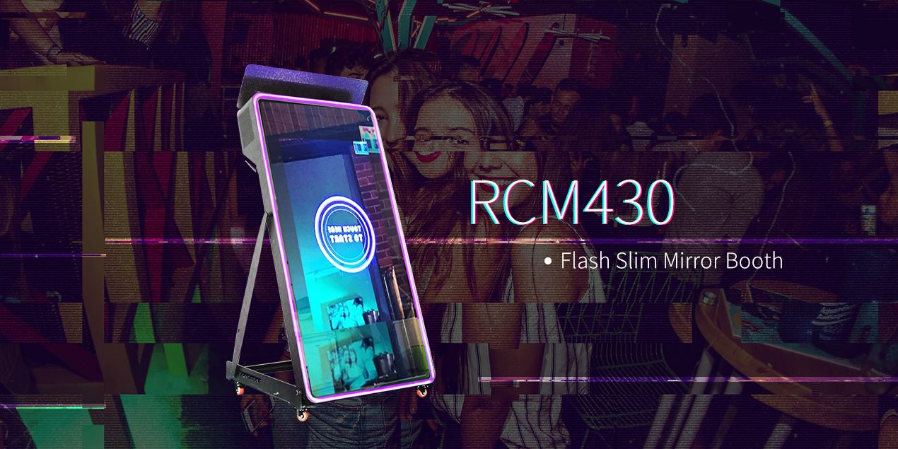 Foldable Flash Full Mirror Touch Screen Photo Booth (4)